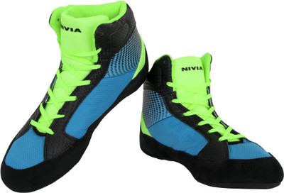Nivia New Wrestling Shoes For Men(Blue, Black), 509;blue/black
