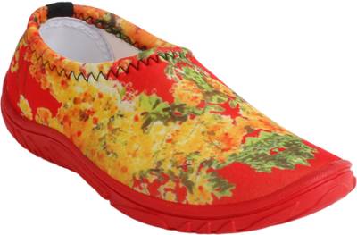 Fuel Women's Girls Red Flower Printed Bellies, Casuals, Outdoors
