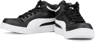 

Puma Rebound Mid Lite DP Sneakers For Men(Black, White, 01;black;white