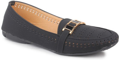 

Sindhi Footwear Venetian Loafers For Women(Black)