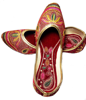 

Craft Banaras KASHMIRY BEAUTY JUTI Jutis For Women(Red