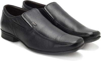 

Lee Cooper Men Genuine Leather Slip On Shoes For Men(Black), Black p1