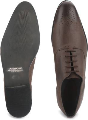 Arrow Men Genuine Leather Lace Up Shoes