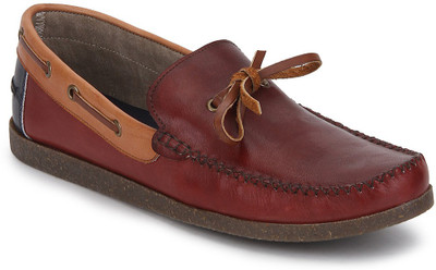 

Knotty Derby Quoddy Slipon Loafers For Men(Maroon, Tan, Navy