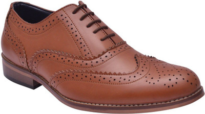 

Bxxy Lace-up Brogue Shoes Lace Up For Men(Tan