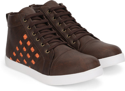

Vulcan Knight Mid Ankle Sneakers For Men(Brown