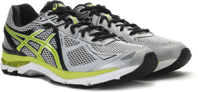 

Asics GT-2000 3 (2E) Running Shoes For Men(Grey, Silver/lime/black