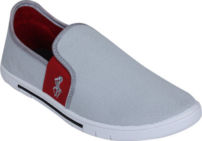 

Jabra ND 101 Grey Slip On Sneakers For Men(Grey, Maroon)
