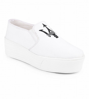

STEEMO Slip On Sneakers For Women(White