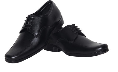 Azzaro Black Gippy Lace Up Shoes For Men(Black