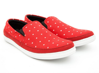 

Drex Canvas Shoes For Men(Red, Black)