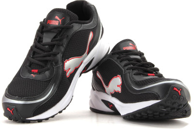 

Puma CARLOS DP Men Running Shoes For Men(Black, Black-high risk red-silver