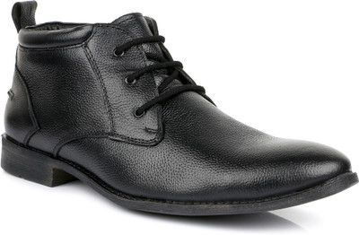 

Escaro Leather Boots For Men(Black