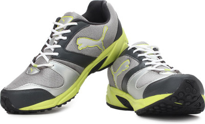 

Puma Strike Fashion II DP Men Running Shoes For Men(Silver, Dark shadow-sulphur spring-puma silver