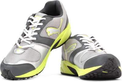 

Puma Strike Fashion II DP Men Running Shoes For Men(Green, Grey, Dark shadow-sulphur spring-puma silver