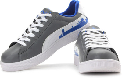 

Puma BASKET CITY Ind- Sneakers For Men(Blue, Grey, White, 03;steel gray;white