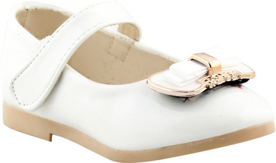 

Glinchy White Synthetic Comfortable Party Wear Embellished Bellies For Women(White
