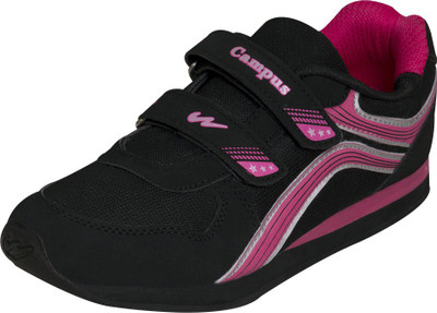 

Campus DIMPY Walking Shoes For Women(Black, Pink)