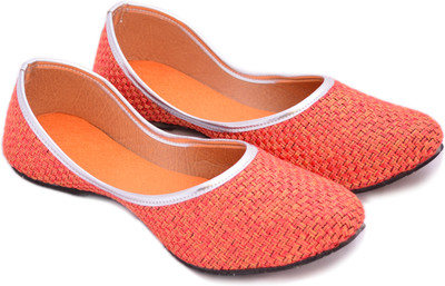 

Myra Jute Mojaris For Women(Orange), Peach