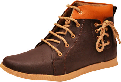 

Kraasa 192 Boots For Men(Orange, Brown)