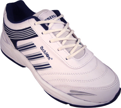 

Action White Blue Sport running Shoe -7103 Walking Shoes For Men(White)