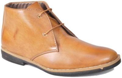 Candey Shoes Boots For Men(Tan, Chicku