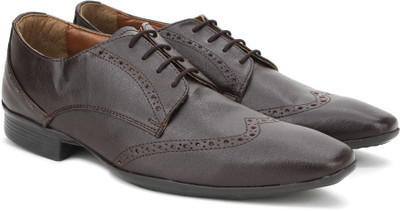 

Knotty Derby Wing Cap Brogue Lace up For Men(Brown