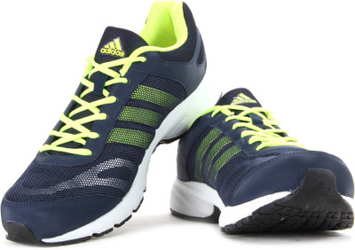 

ADIDAS RYZO 2.0 M Men Running Shoes For Men(Black, Green, Conavy/silvmt/syello