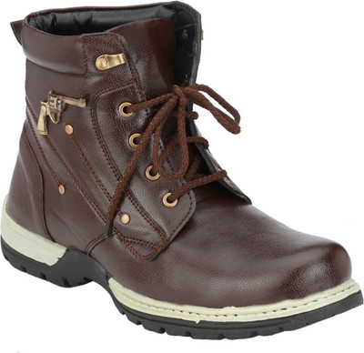 

Kingswalker Stylo Gun Boots For Men(Brown, Tan