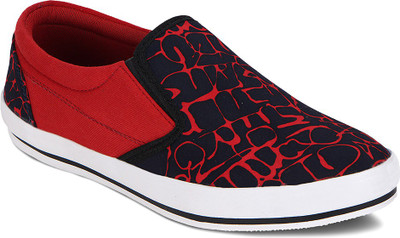 

Kielz Printed Red&Black Sneakers Casuals For Men(Red