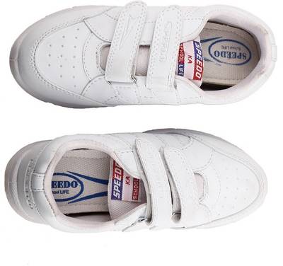 Speed Smart Gold Velcro Monk Strap Shoes