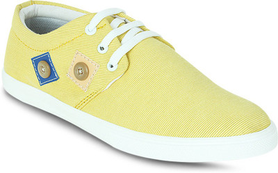 

Get Glamr BASIC LACE UPS Sneakers For Men(Yellow
