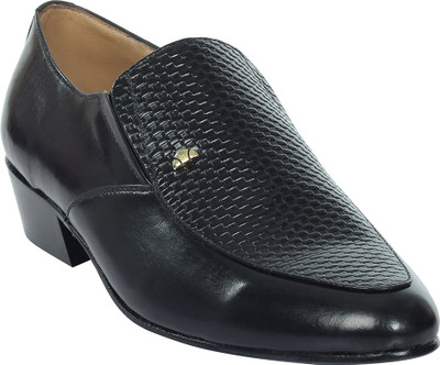 

Shoe Bazar Leather Sole Slip On Shoes For Men(Black)