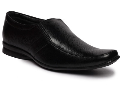 

Feather Leather 025 Slip On Shoes For Men(Black)