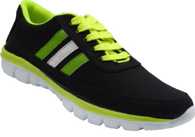 

Ztoez Black Running Shoes For Men(Black, Green