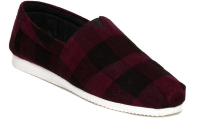 

Ziera Swag Casual Espadrille Loafers For Men(Maroon)