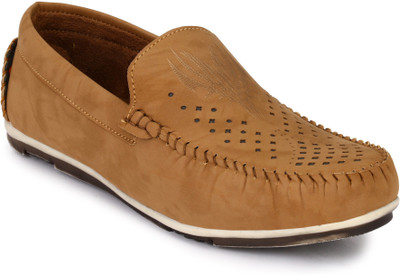 

Ruggero Laser Loafers For Men(Tan