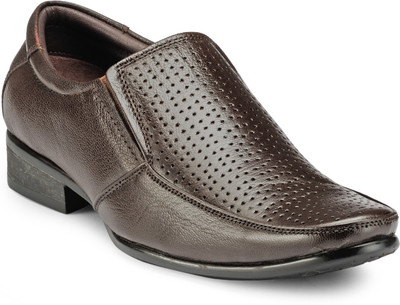 

Teakwood Slipons Loafers For Men(Brown