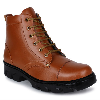 

BUWCH Buwch Casuals, Boots, Party Wear, Corporate Casuals For Men And Boys Tan Color Boots For Men(Tan