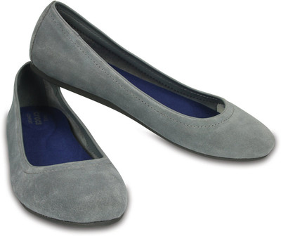

Crocs Crocs Lina Suede Flat Casuals For Women(Grey