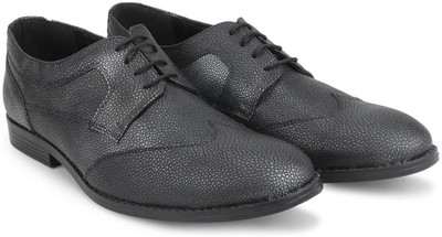 

Knotty Derby Oliver Side Panel Derby Lace Up For Men(Black