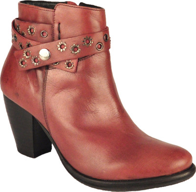 

Salt N Pepper 13-422 Marsha Wine Boots For Women(Maroon