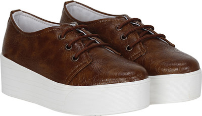 

Kraasa Height Increasing Sneakers For Women(Tan, Camel
