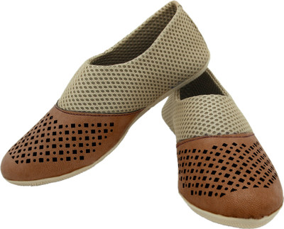 Tryfeet Net Casuals For Women(Tan, Gold)