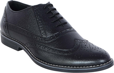 

Footoes Semi Formal Brogue Corporate Casuals For Men(Black)