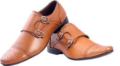 

Bxxy British Double Monk Shoe For Men(Tan