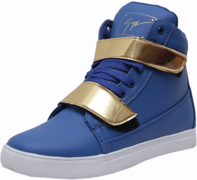 

West Code Men's Synthetic Leather Casual Shoes Gold-G-R-Blue-9 Casuals For Men(Blue), Royal blue