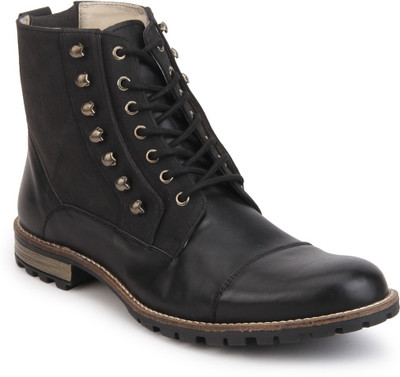 

Knotty Derby Diggory Biker Boots For Men(Black