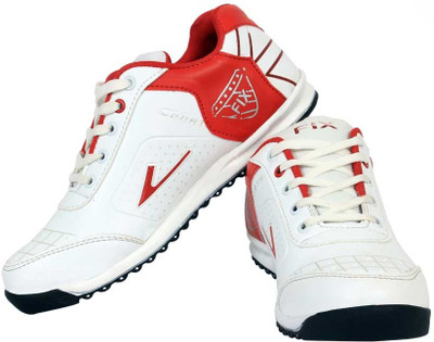 

Elvace 8009 Running Shoes For Men(White, Red), 09;white