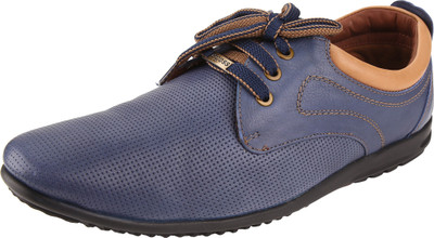

Egoss Corporate Casuals For Men(Blue, Tan